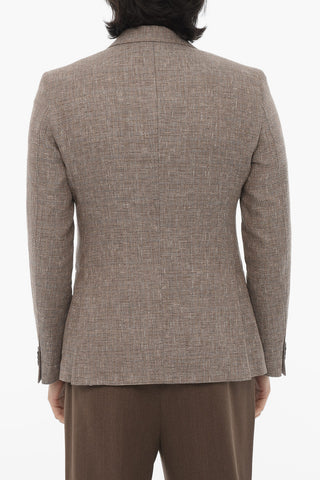 CC COLLECTION Giacca in Misto lino RESET Con Due Spacchi e Tasche a Toppa