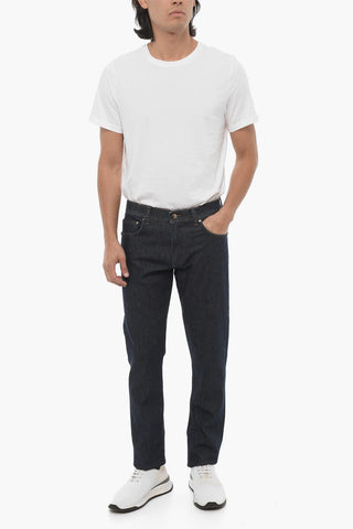 ID Stretch Denim Jeans with Visible Stitching 18cm