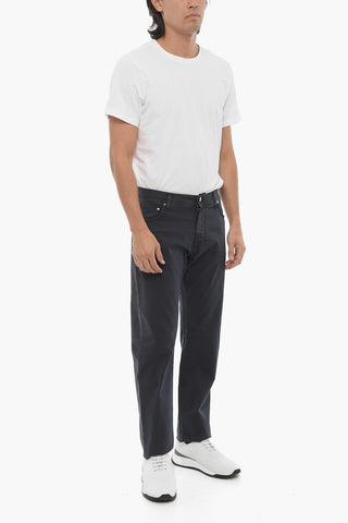 ID Stretch Cotton 5-Pockets Pants