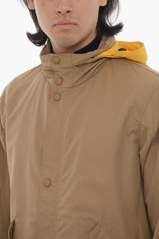 CC COLLECTION Giacca a Vento con Cappuccio a Contrasto