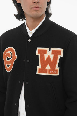 OW PATCH VARSITY BLACK ORANGE