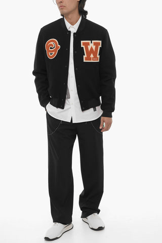OW PATCH VARSITY BLACK ORANGE