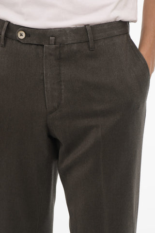 4 Pocket Wool Pants with Delavè Effect