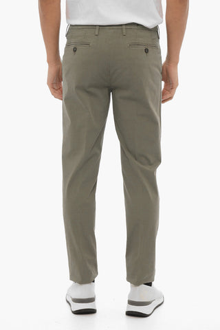 ID Pantaloni Chino in Cotone Stretch con Passanti