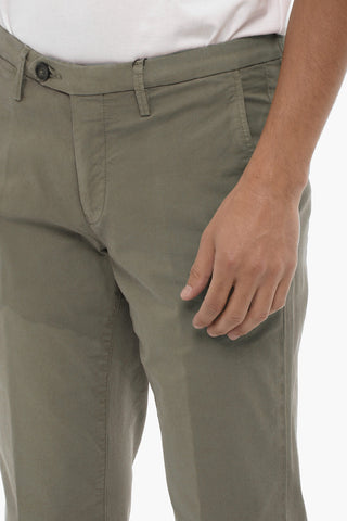 ID Pantaloni Chino in Cotone Stretch con Passanti