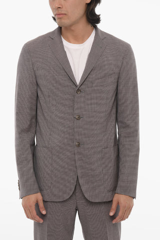 CC COLLECTION 2 Button RESET Micro Houndstooth Motif Suit