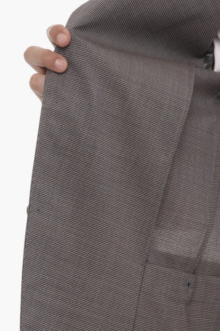 CC COLLECTION 2 Button RESET Micro Houndstooth Motif Suit