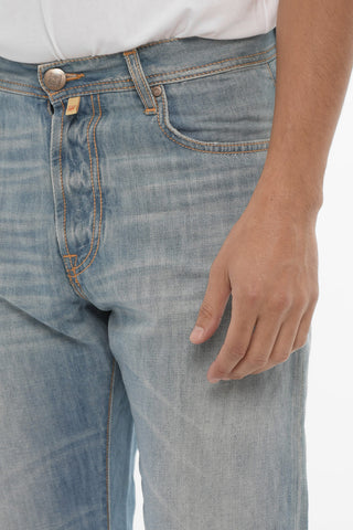 ID Jeans in Misto Lino con Lavaggio Chiaro