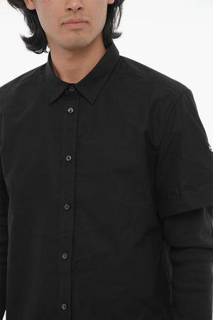 T-Shirt a Maniche Lunghe MARLEY in Doppio Tessuo