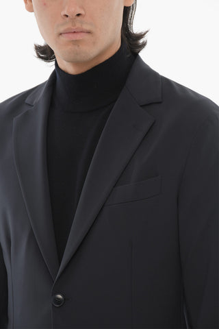 CC COLLECTION SMART JKT Nylon Stretch Blazer with Patch Pockets