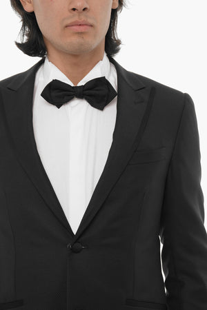 Hopsack-Anzug CERIMONIA ACADEMY mit Lanzettenrevers