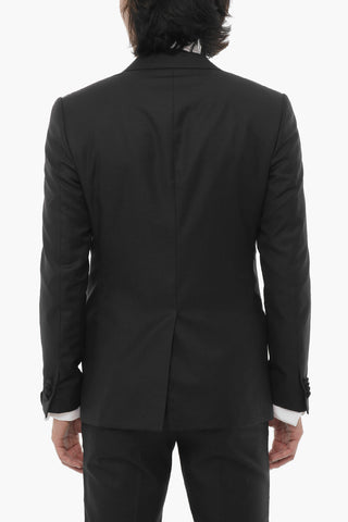 Hopsack-Anzug CERIMONIA ACADEMY mit Lanzettenrevers