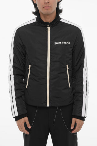LIGHTWEIGHT PUFFER TRACK JKT BLACK WHITE