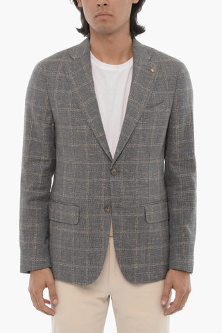 CC COLLECTION Windowpane Check RETAILORED 2-Button Blazer