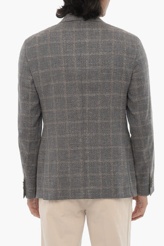 CC COLLECTION Windowpane Check RETAILORED 2-Button Blazer