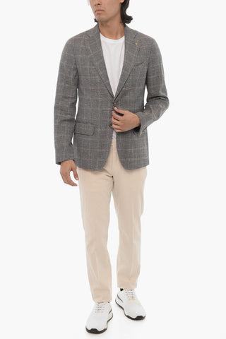 CC COLLECTION Windowpane Check RETAILORED 2-Button Blazer