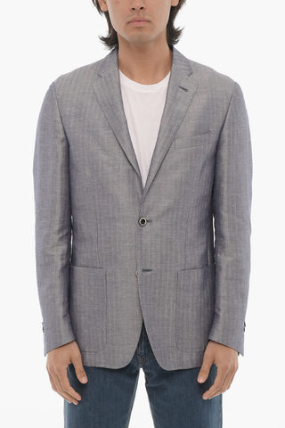 ID Side Vents Unlined 2-Button Blazer