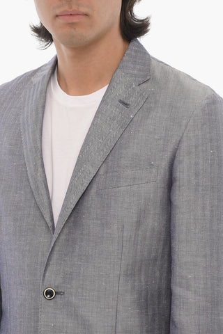ID Side Vents Unlined 2-Button Blazer