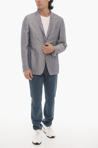 ID Side Vents Unlined 2-Button Blazer