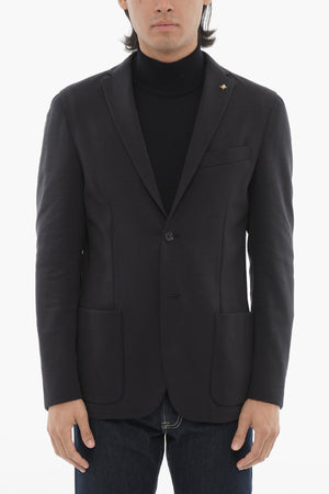 CC COLLECTION Sakko aus Wollmischung, ungefüttert, mit zwei Schlitzen