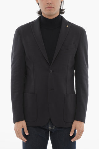 CC COLLECTION Sakko aus Wollmischung, ungefüttert, mit zwei Schlitzen