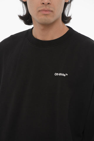 DIAG HELVETICA OVER CREWNECK BLACK WHITE