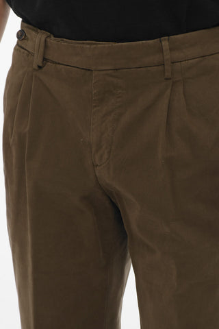 Pantaloni Chino in Misto Cotone Twill a 2 Pinces
