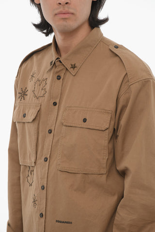 Cotton MILITARY Shirt with Utility Pockets