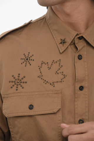 Cotton MILITARY Shirt with Utility Pockets