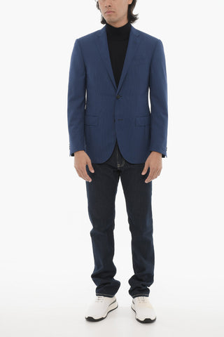 Blazer Gessato ACADEMY in Lana Vergine