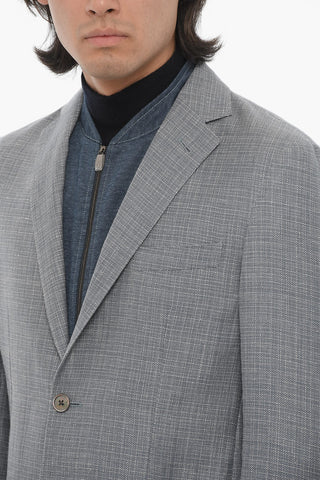 ID Side Vents IDENTITY 2-Button Blazer with Removable Chest Piece