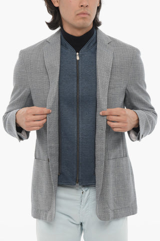 ID Side Vents IDENTITY 2-Button Blazer with Removable Chest Piece