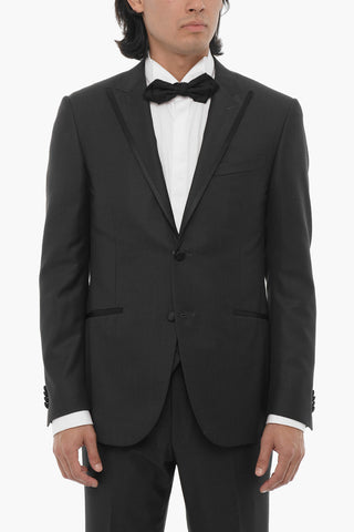 Abito a tre pezzi con Gilet CERIM.ACADEMY In Lana Vergine a Righe con Dettagli in Satin