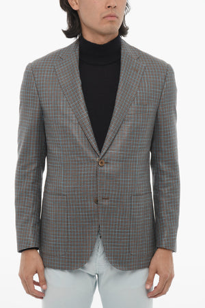 Blazer LEADER Semifoderato con Fantasia a Quadri