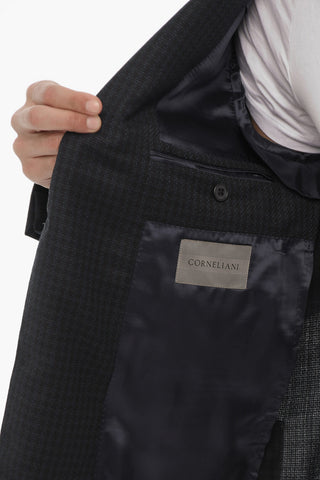 Half-lined GATE Blazer with Check Pattern