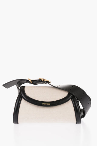 Canvas CANNOLO Crossbody Bag with Leather Shoulder Strap