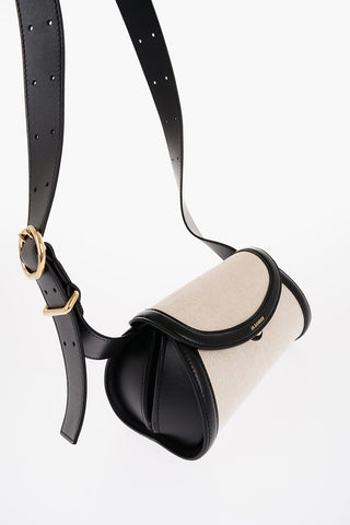 Canvas CANNOLO Crossbody Bag with Leather Shoulder Strap