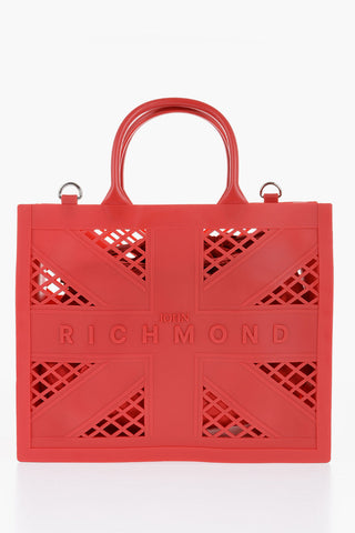 Solid Color CRACOV Tote Bag with Cut-Out Details