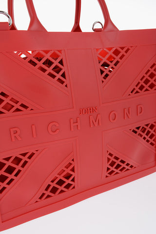 Solid Color CRACOV Tote Bag with Cut-Out Details