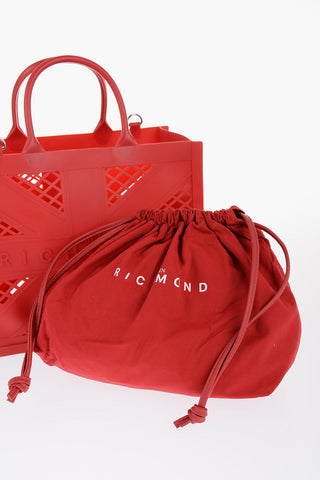 Solid Color CRACOV Tote Bag with Cut-Out Details