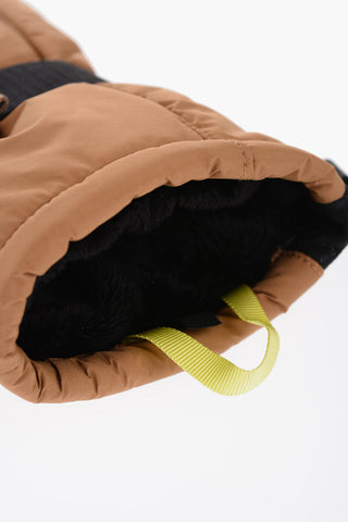 Solid Color Snow Glovers With Faux Fur Details