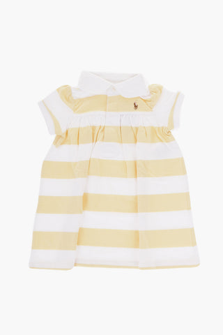 Two-Tone Striped Bloomer and Dress Set