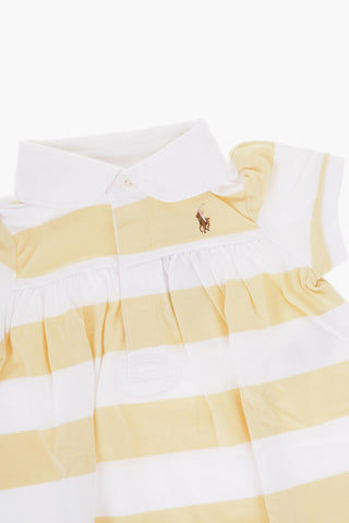 Two-Tone Striped Bloomer and Dress Set
