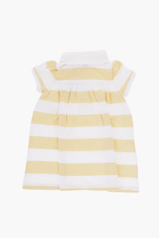 Two-Tone Striped Bloomer and Dress Set