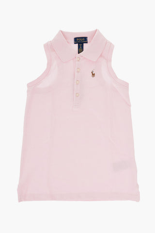 Polo in Cotone Piquet Senza Maniche