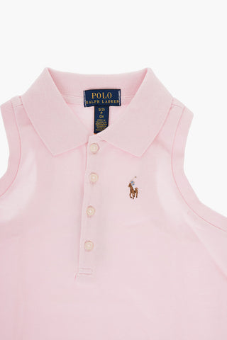 Polo in Cotone Piquet Senza Maniche