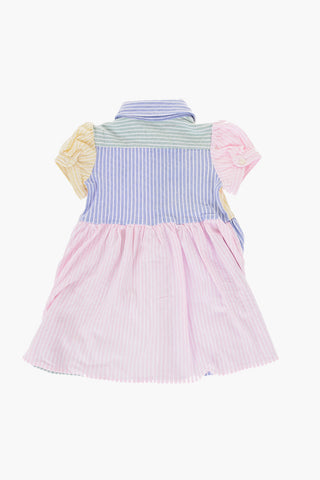 Striped Shirt Dress and Bloomer Set