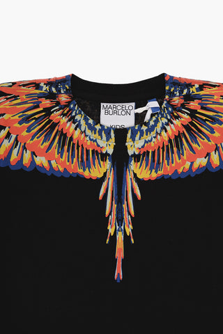 Printed TEMPERA WINGS Crewneck T-Shirt