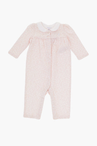 Floral Motif Long Sleeved Romper