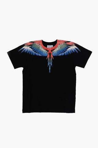 T-Shirt Girocollo MULTICOLOR WINGS Stampata